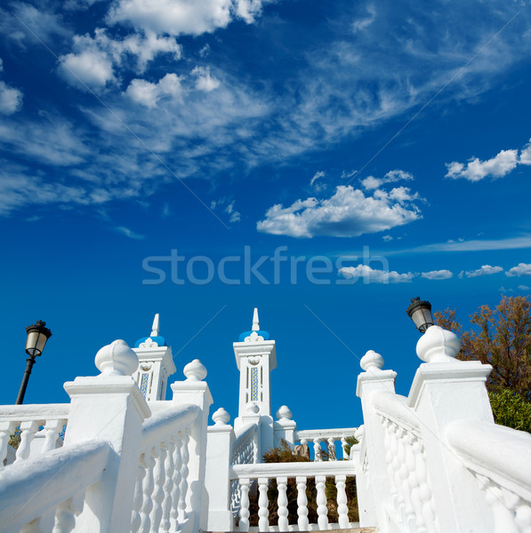 Benidorm balcon del Mediterraneo Mediterranean sea white balustr Stock photo © lunamarina