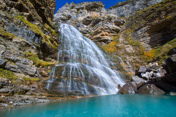 Cascada Cola de Caballo at Ordesa Valley Pyrenees Spain Stock photo © lunamarina