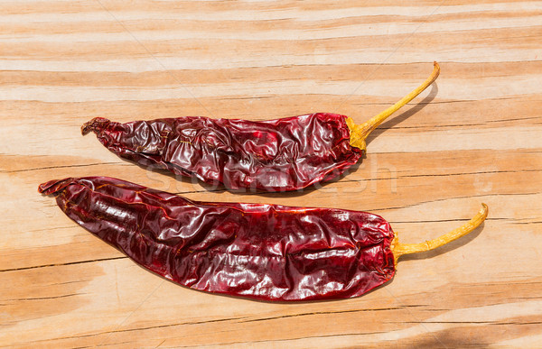 Chile Guajillo seco dried hot chili pepper Stock photo © lunamarina