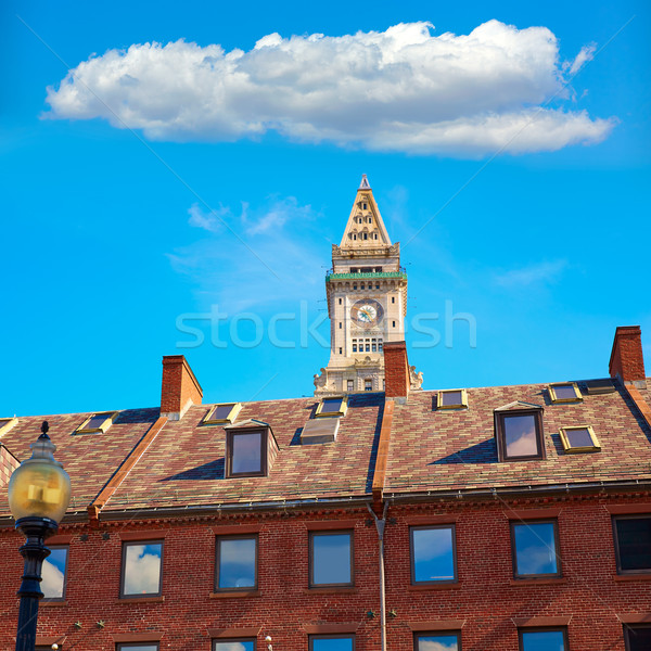 Boston relógio torre casa Massachusetts Foto stock © lunamarina