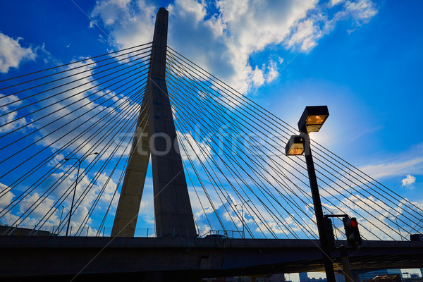 Boston brug heuvel Massachusetts USA hemel Stockfoto © lunamarina