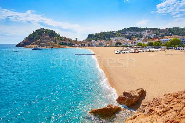 Tossa de Mar beach in Costa Brava of Catalonia Stock photo © lunamarina