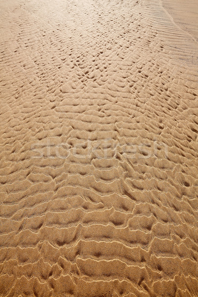 Foto stock: Areia · da · praia · textura · canárias · Espanha · paisagem · mar