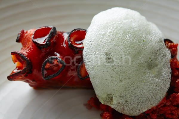 [[stock_photo]]: Grillés · poulpe · persil · air · mousse · servi