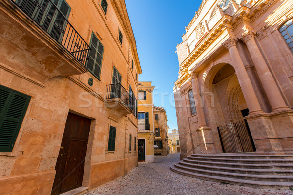 Ciutadella Menorca Cathedral at Ciudadela Balearic islands Stock photo © lunamarina