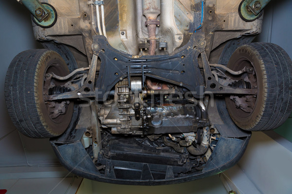 Voiture roues suspension radiateur utilisé [[stock_photo]] © lunamarina
