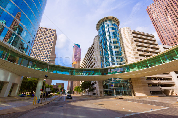 Houston Cityscape dzwon Texas działalności niebo Zdjęcia stock © lunamarina
