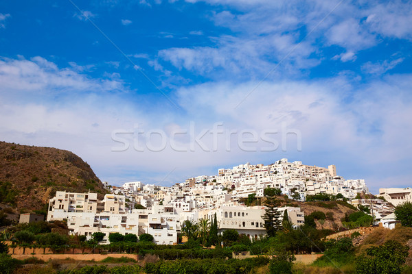 Mojacar in Almeria village skyline in Spain Stock photo © lunamarina