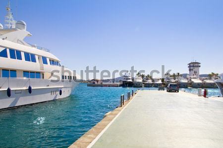 Stock photo: Calvia Puerto Portals Nous luxury yachts in Majorca