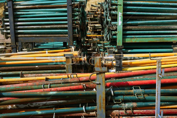 prop post stacked for construction formwork Stock photo © lunamarina