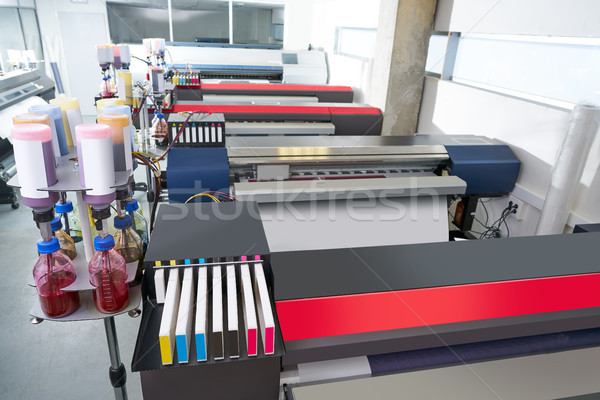 printing industry transfer paper printer for textile Stock photo © lunamarina