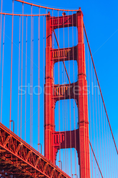 Golden Gate Bridge dettagli San Francisco California USA cielo Foto d'archivio © lunamarina
