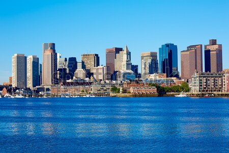 Manhattan New York sunny skyline East River NYC Stock photo © lunamarina