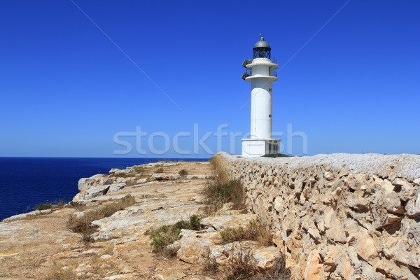 Foto stock: Faro · azul · soleado · mediterráneo · día