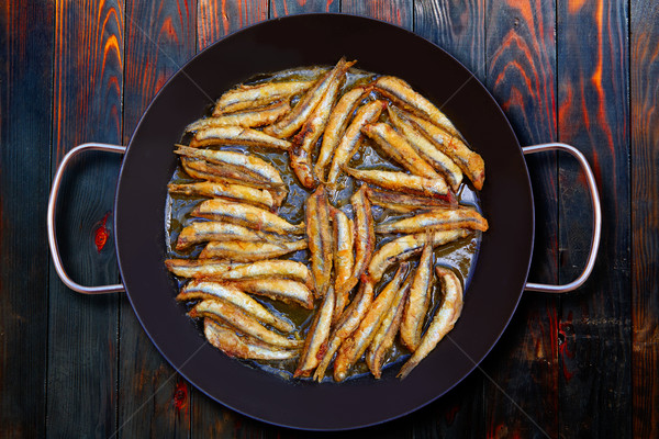 Foto stock: Mediterrânico · frito · Espanha · restaurante · Óleo · comer