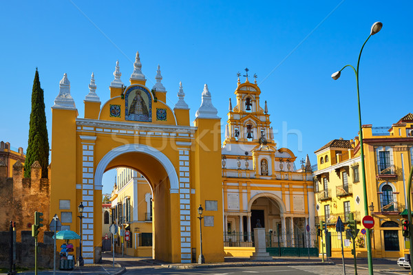 Seville Puerta de la Macarena and Basilica Stock photo © lunamarina