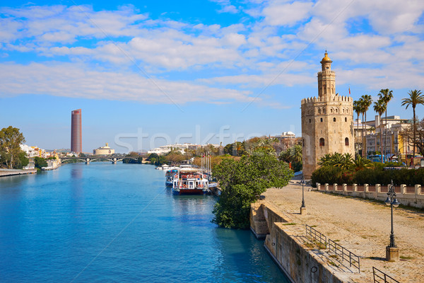 Seville Torre del Oro tower in Sevilla Spain Stock photo © lunamarina