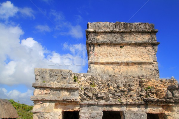 Stock photo: Ancient Tulum Mayan ruins Mexico Quintana Roo