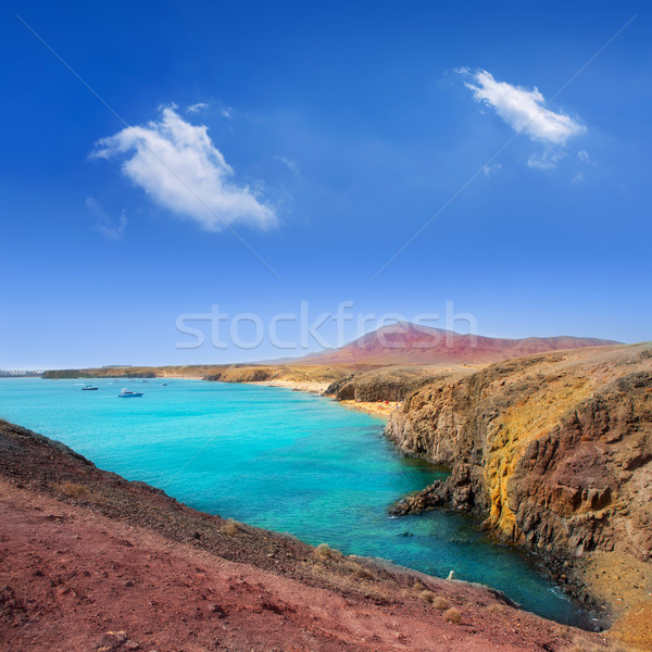 Lanzarote Playa del Pozo beach costa Papagayo Stock photo © lunamarina