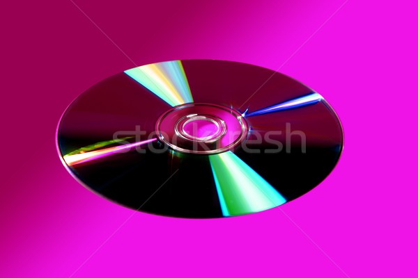 CD DVD disk with colorful reflexion Stock photo © lunamarina