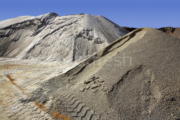 sand quarry mounds of varied sands color Stock photo © lunamarina