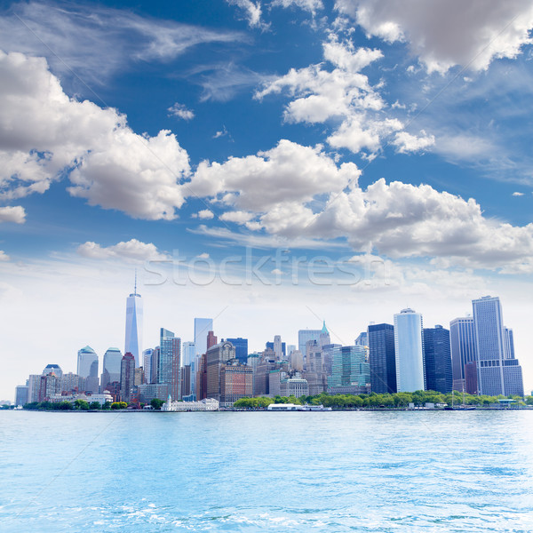Manhattan New York skyline ny USA business Foto d'archivio © lunamarina