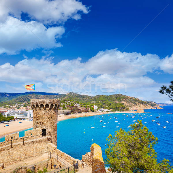 Stock photo: Tossa de Mar castle in Costa Brava of Catalonia