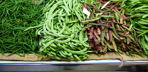 Varied green Beans from Mediterranean Stock photo © lunamarina