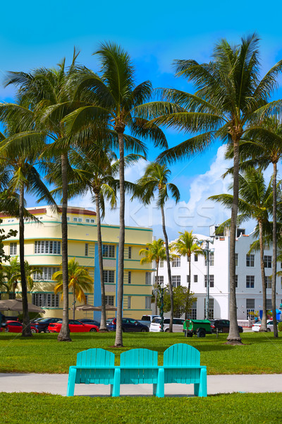 Miami Beach Ocean boulevard Art Deco Florida Stock photo © lunamarina
