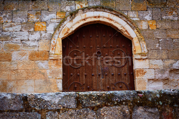 Stok fotoğraf: Detay · eski · ahşap · kapı · İspanya