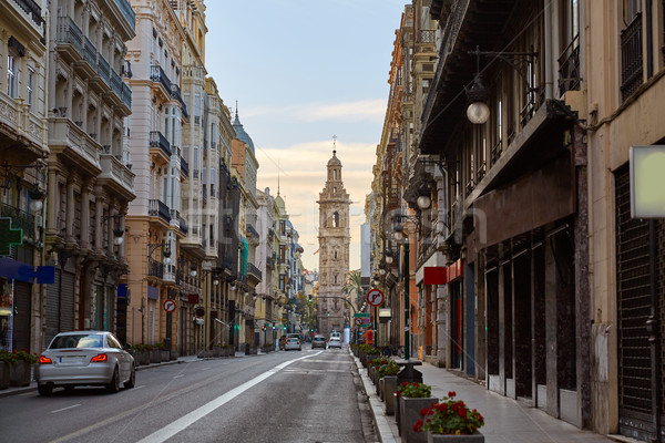 Stock photo: Calle de la Paz street of Valencia