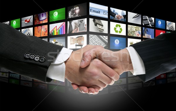 Futuristic Digital Age TV and Channels Background Stock photo © lunamarina