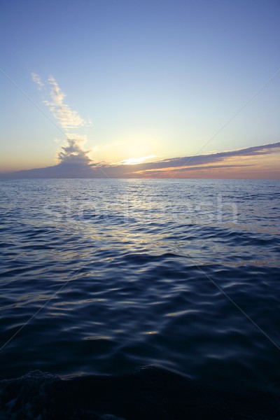 Red and blue sunrise in Mediterranean sea Stock photo © lunamarina