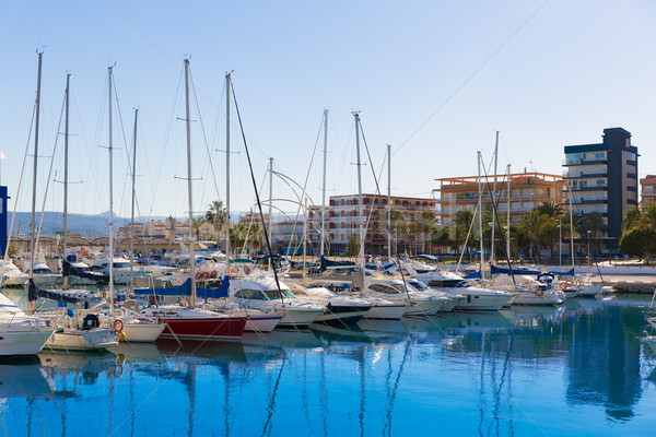 Jachthaven boten middellandse zee Spanje Valencia strand Stockfoto © lunamarina