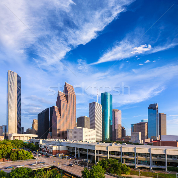 Houston panoramę na północ widoku Texas antena Zdjęcia stock © lunamarina