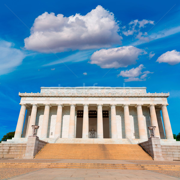 Budynku Washington DC niebo miasta niebieski podróży Zdjęcia stock © lunamarina