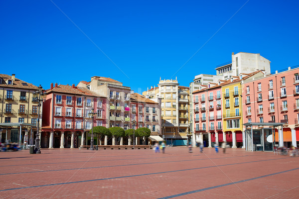 Burgos Plaza Mayor square in Castilla Spain Stock photo © lunamarina