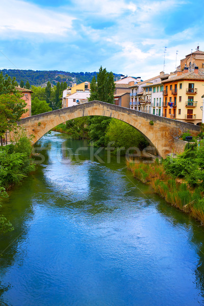 Estella bridge in Way of Saint James at Navarra Stock photo © lunamarina