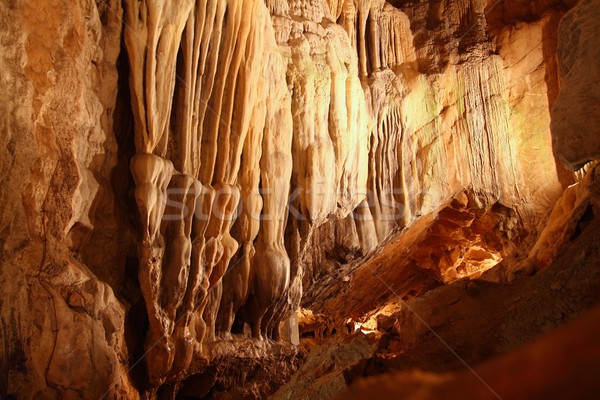 cave stalactites underground cavern magic light Stock photo © lunamarina