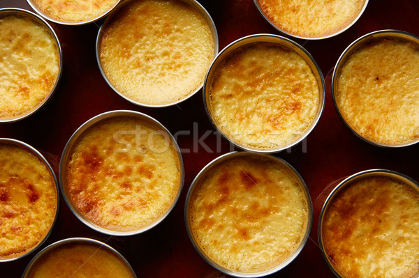 Custard Creme Caramel Flan dessert bain marie Stock photo © lunamarina