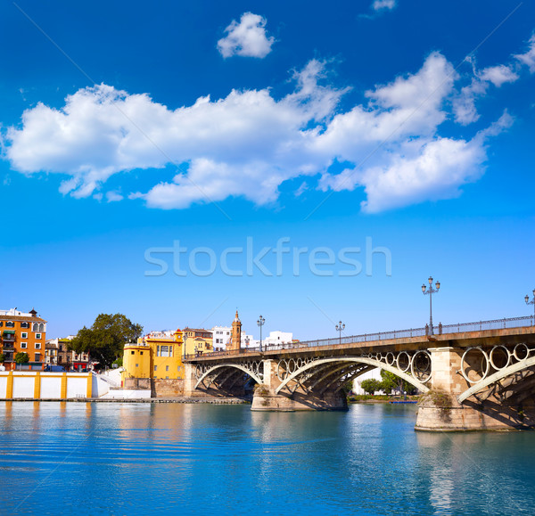 Puente Isabel II bridge in Triana Seville Andalusia Stock photo © lunamarina