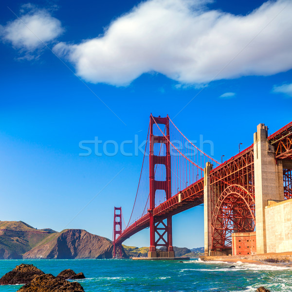 San Francisco Golden Gate Bridge plage Californie USA ciel [[stock_photo]] © lunamarina