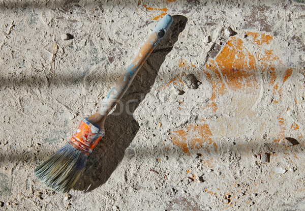 Paint brushes used on debris improvement Stock photo © lunamarina