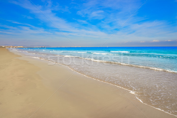Valencia LA tengerpart Spanyolország víz nap Stock fotó © lunamarina