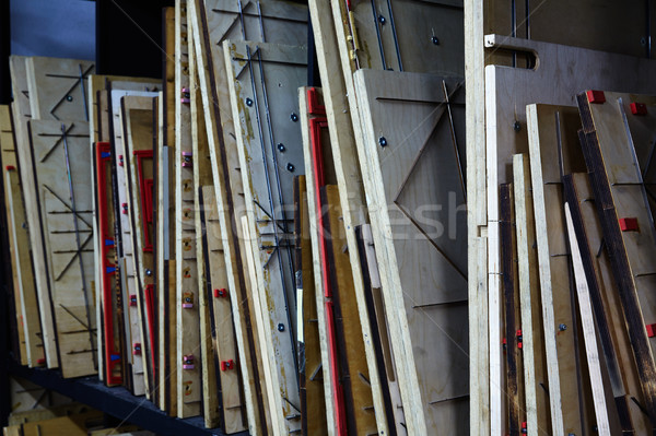 Papier machine bois bord impression [[stock_photo]] © lunamarina