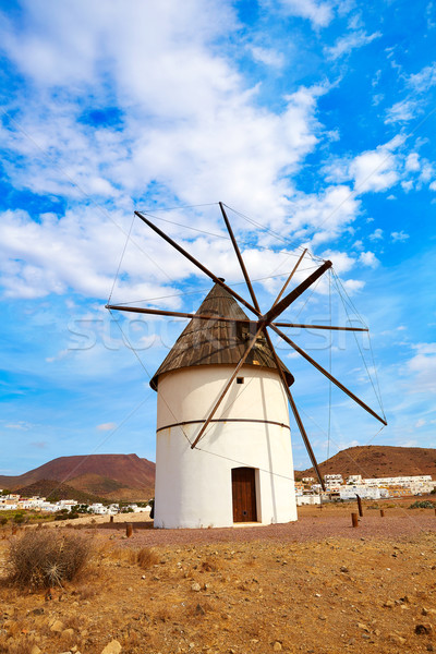 Almeria Molino Pozo de los Frailes windmill Spain Stock photo © lunamarina