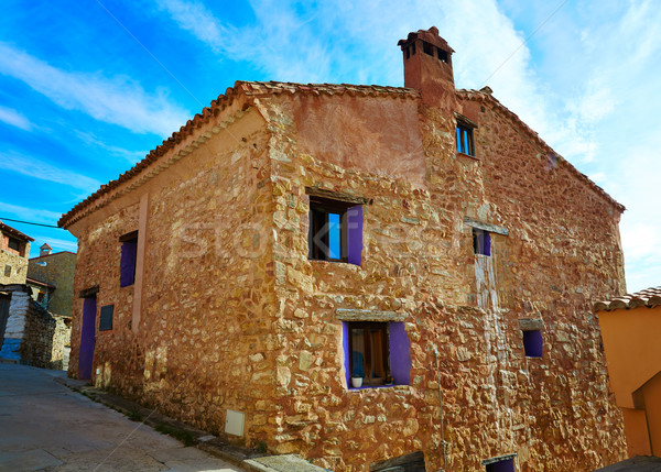 Sierra de Albarracin in Moscardon Teruel Stock photo © lunamarina