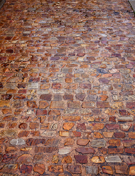 Stock photo: Zamora stone cobblestone floor texture Spain