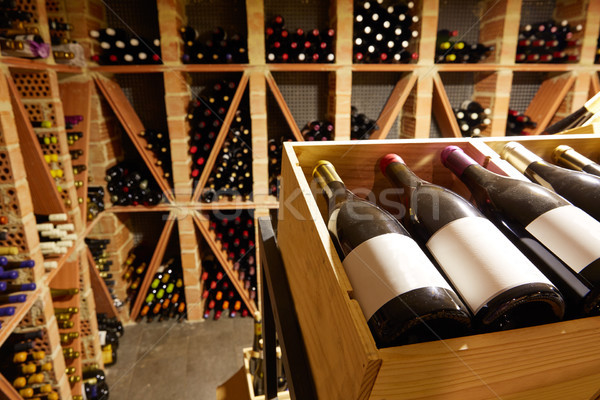 Wine Cellar from Mediterranean with bottles Stock photo © lunamarina
