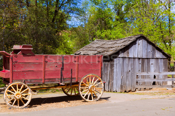 California Columbia carriage in an old Western Gold Rush Town Stock photo © lunamarina